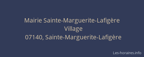 Mairie Sainte-Marguerite-Lafigère