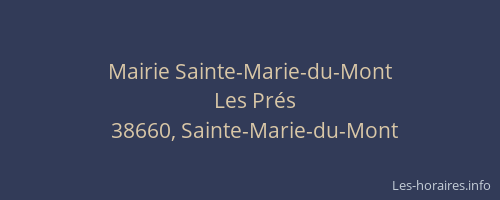 Mairie Sainte-Marie-du-Mont