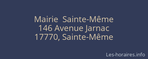 Mairie  Sainte-Même
