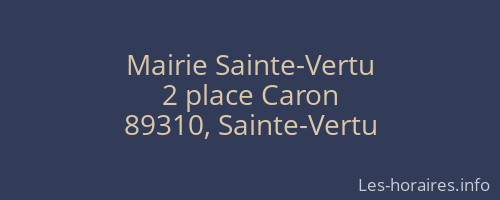 Mairie Sainte-Vertu