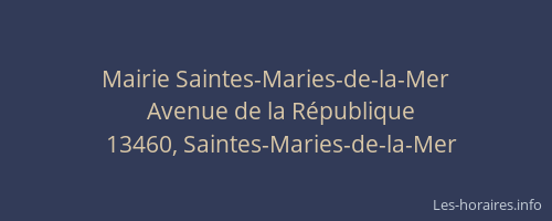 Mairie Saintes-Maries-de-la-Mer