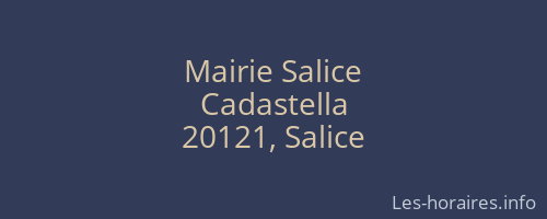 Mairie Salice