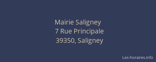 Mairie Saligney