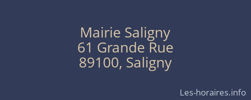Mairie Saligny