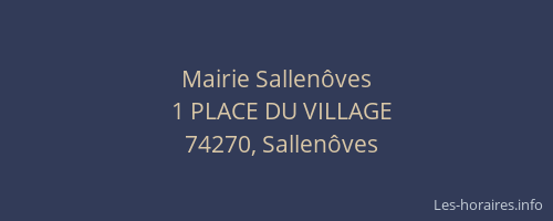 Mairie Sallen&ocirc;ves