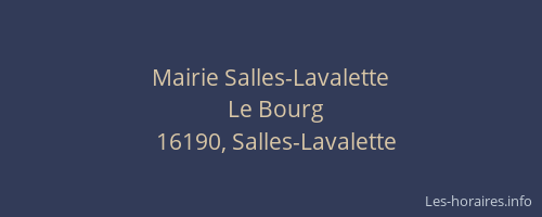 Mairie Salles-Lavalette