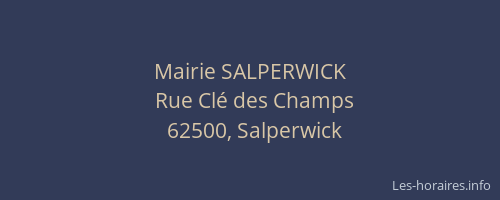 Mairie SALPERWICK