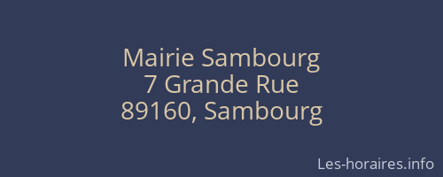 Mairie Sambourg