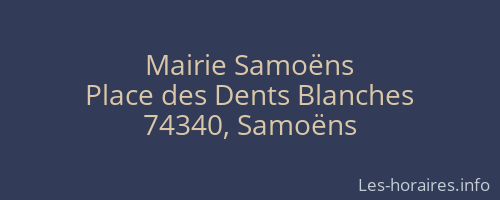 Mairie Samoëns
