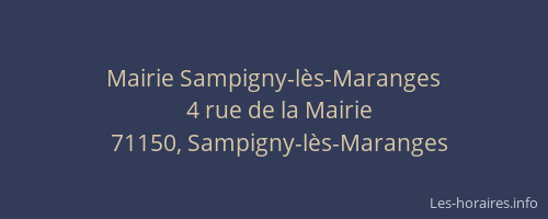 Mairie Sampigny-lès-Maranges