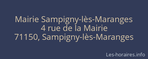 Mairie Sampigny-lès-Maranges