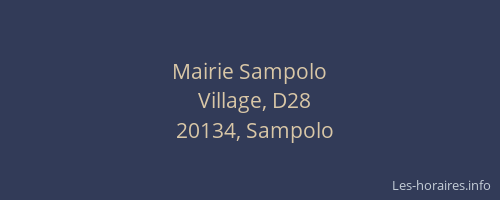 Mairie Sampolo