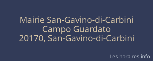 Mairie San-Gavino-di-Carbini