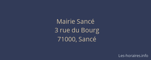 Mairie Sancé