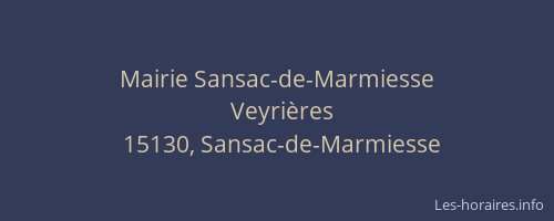 Mairie Sansac-de-Marmiesse