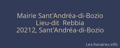 Mairie Sant'Andréa-di-Bozio