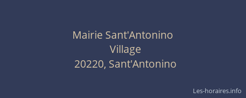 Mairie Sant'Antonino