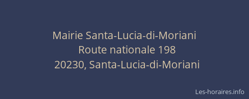 Mairie Santa-Lucia-di-Moriani