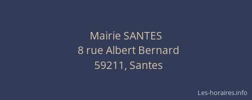 Mairie SANTES