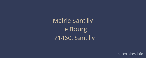 Mairie Santilly