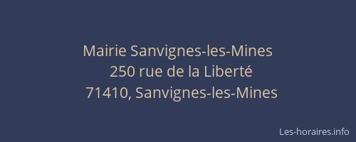 Mairie Sanvignes-les-Mines