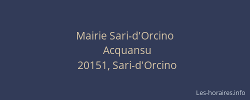 Mairie Sari-d'Orcino