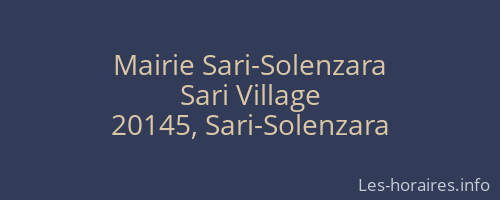 Mairie Sari-Solenzara