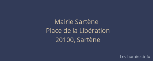 Mairie Sartène