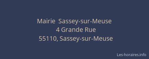 Mairie  Sassey-sur-Meuse