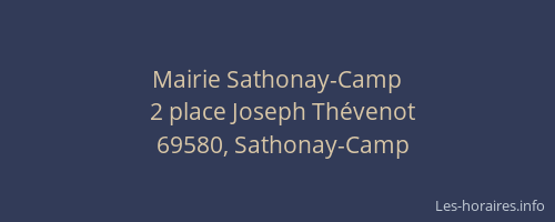Mairie Sathonay-Camp