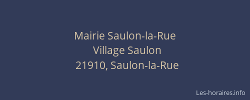 Mairie Saulon-la-Rue