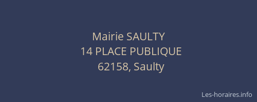 Mairie SAULTY