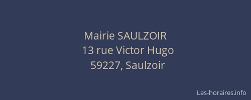 Mairie SAULZOIR