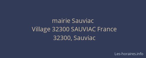 mairie Sauviac