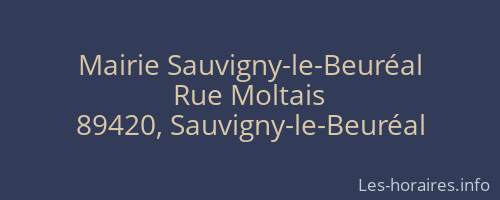 Mairie Sauvigny-le-Beur&eacute;al