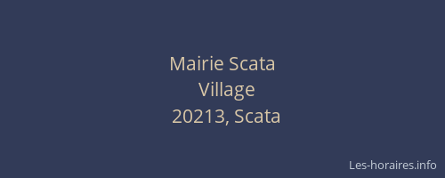 Mairie Scata