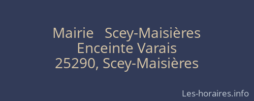 Mairie   Scey-Maisières