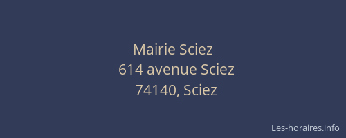 Mairie Sciez