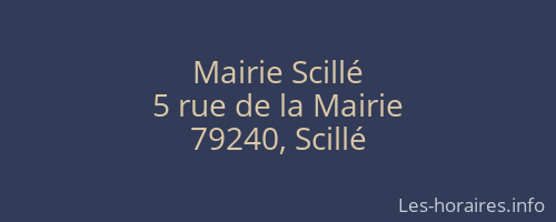 Mairie Scillé