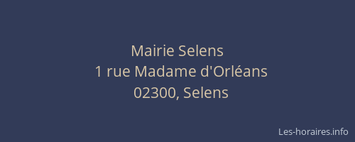 Mairie Selens