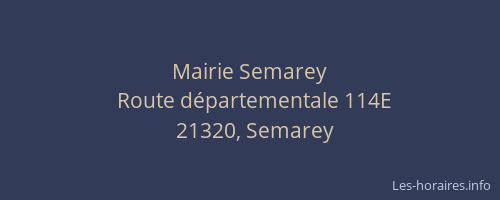 Mairie Semarey