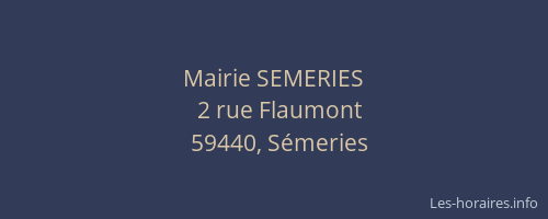 Mairie SEMERIES