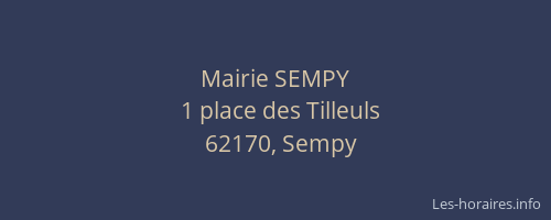 Mairie SEMPY