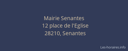 Mairie Senantes