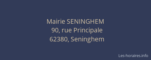 Mairie SENINGHEM