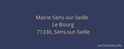 Mairie Sens-sur-Seille