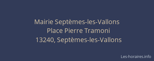 Mairie Septèmes-les-Vallons