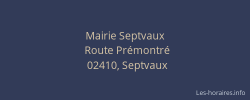 Mairie Septvaux
