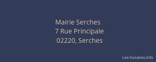 Mairie Serches