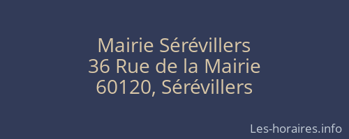 Mairie Sérévillers